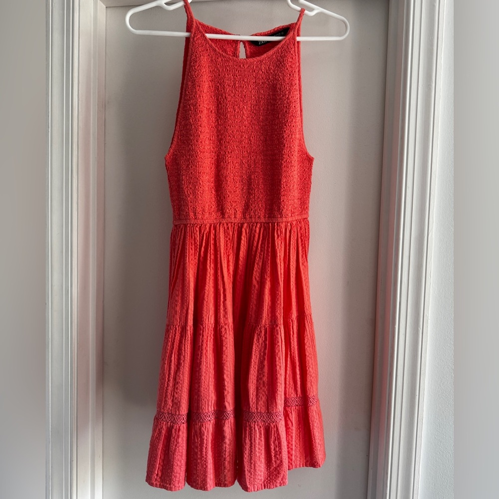 Zara Red Casual Dress